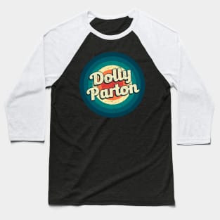 Graphic Dolly Name Retro Vintage Circle Baseball T-Shirt